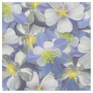 Tissu Columbines Motif sans âme
