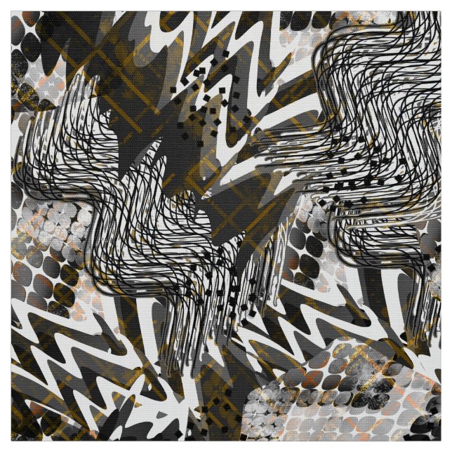 Tissu Combiné, ethnique, africain. (Échantillon)