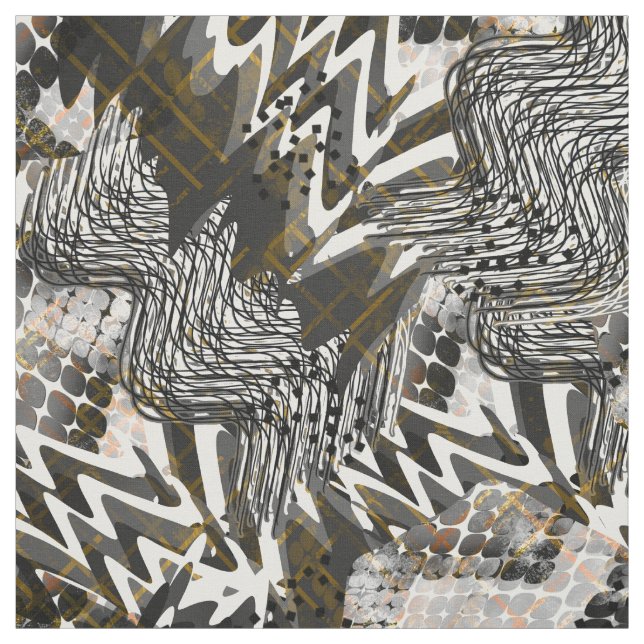 Tissu Combiné, ethnique, africain. (Échantillon)