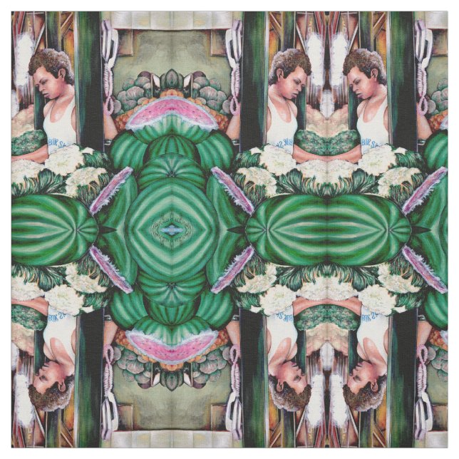 Tissu Comment aimes-tu ces melons ? (Échantillon)