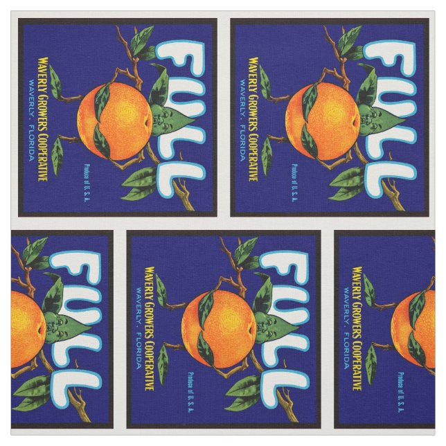 Tissu Complet - Étiquette orange (Échantillon)