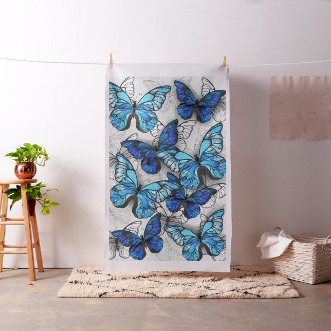 Tissu Composition des White and Blue Butterflies (In Situ)