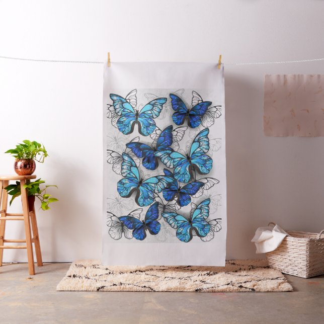 Tissu Composition des White and Blue Butterflies (In Situ)