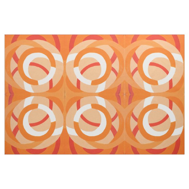 Tissu Composition no 43 orange monochrome (Yard)