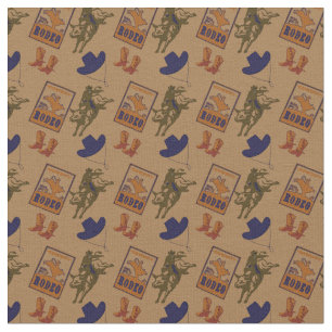 Tissu Comté de Rodeo Cowboy Ouest 