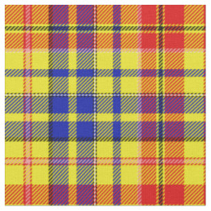 Tissu Conception à carreaux tartan jaune rouge bleu