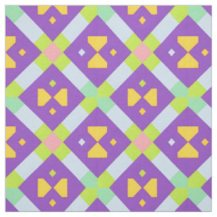 Tissu Conception Abstraite Géométrique Colorée