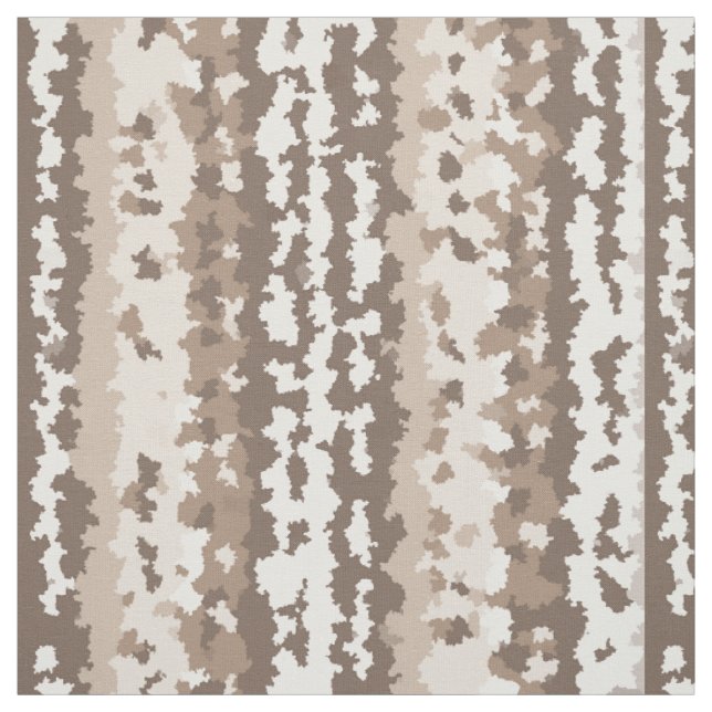 Tissu Conception Abstraite Irrégulière Camo Terre Neutre (Échantillon)