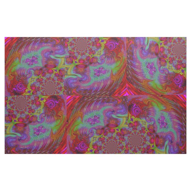 Tissu Conception abstraite psychédélique d'arc-en-ciel (Yard)