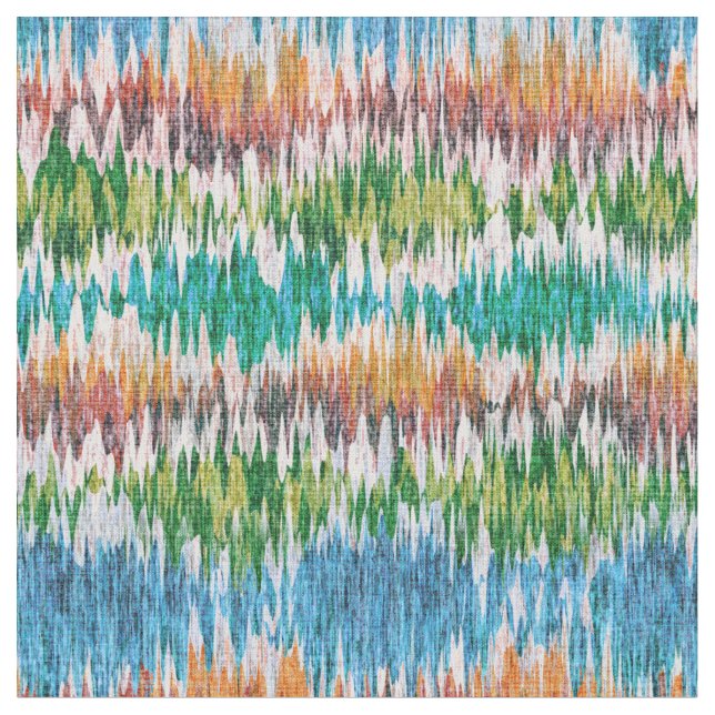 Tissu Conception abstraite rétro rayée dans le style Ika (Fermer)