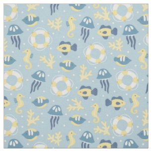 Tissu Conception aquatique marine