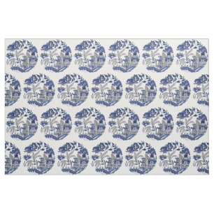 Tissu Conception classique de carrelage bleu saule