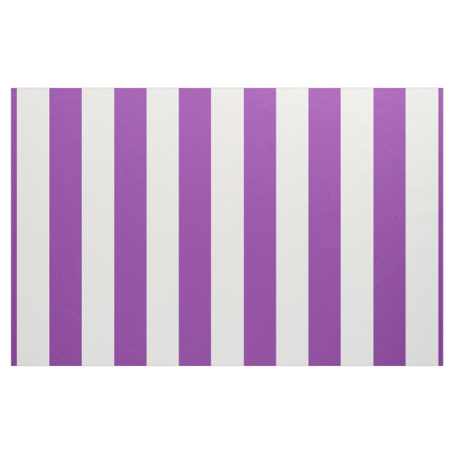 Tissu Conception de bandes blanches violettes (Yard)