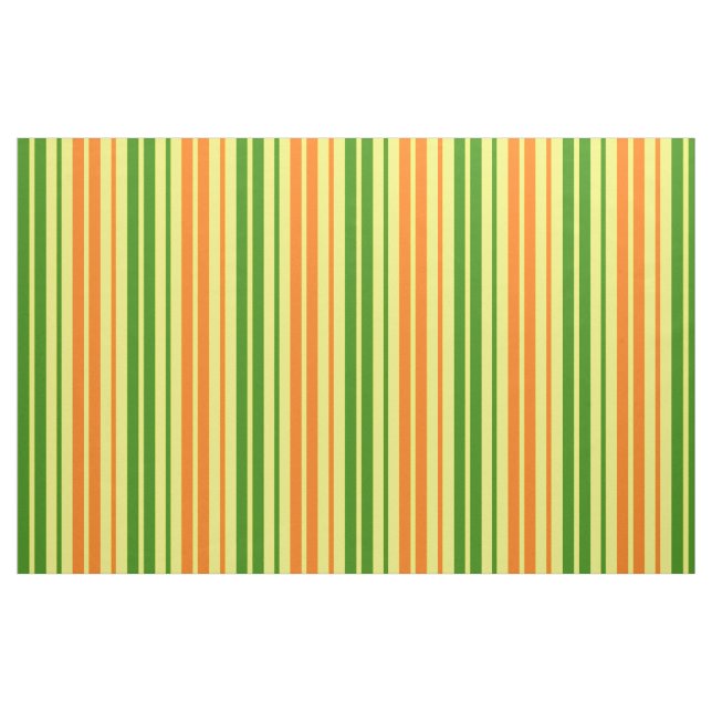 Tissu Conception de bandes verticales orange jaune vert  (Fat Quarter)