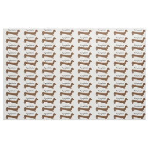 Tissu Conception de chien de teckel