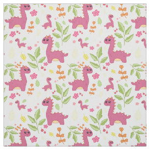 Tissu Conception de dino gothique rose