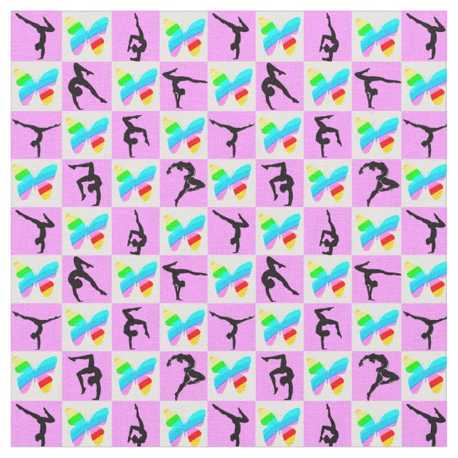 TISSU CONCEPTION DE GYMNASTIQUES DE JOLIE ROSE (Fermer)