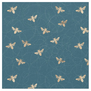 Tissu Conception de Motif des abeilles occupées