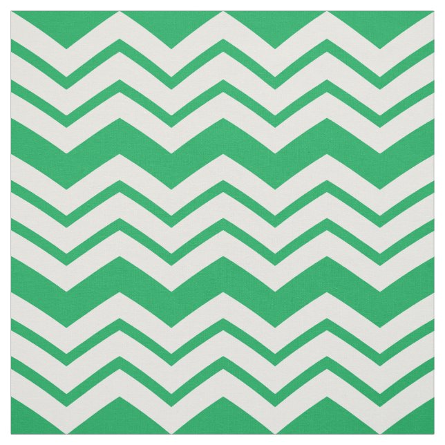 Tissu Conception de motif en chevron zigzag blanc vert  (Échantillon)
