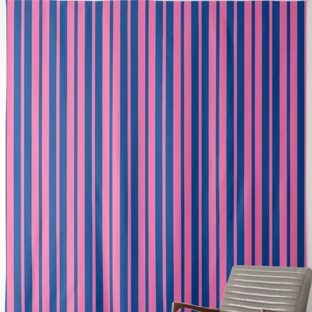 Tissu Conception de motif rayé stylé rose bleu  (Créateur téléchargé)