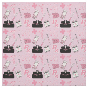 Tissu Conception de Motifs Médicales - rose