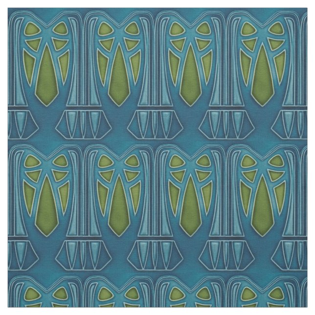 Tissu - Conception de palmiers (Échantillon)