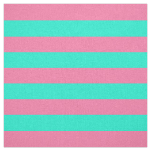 Tissu Conception de rayures vert menthe rose  (Échantillon)