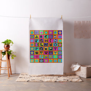 Tissu Conception de surface composée Alphabet pour enfan