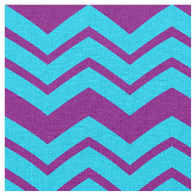 Tissu Conception de zigzag chevron bleu violet  (Fermer)