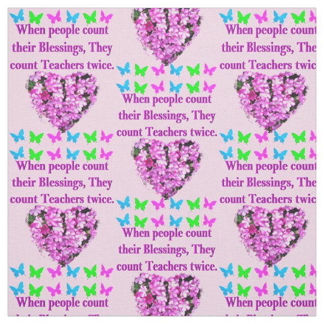 TISSU CONCEPTION D'ENSEIGNANT FLORAL JOLIE ROSE (Échantillon)