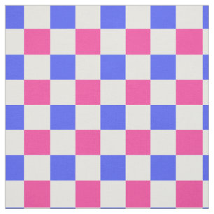 Tissu Conception du Motif de chèque en plastique bleu ro