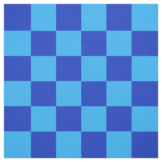 Tissu Conception du vérificateur bleu clair et foncé (Échantillon)