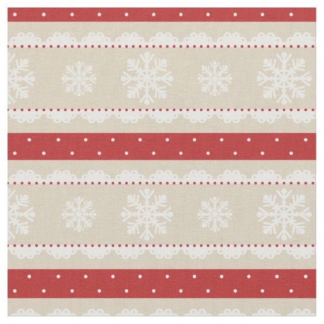 Tissu Conception élégante de Noël avec les flocons de (Fermer)