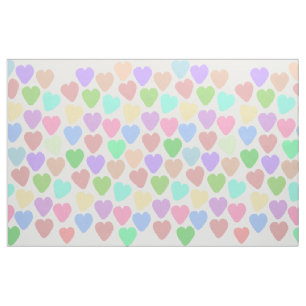 Tissu Conception en pastel de coeurs