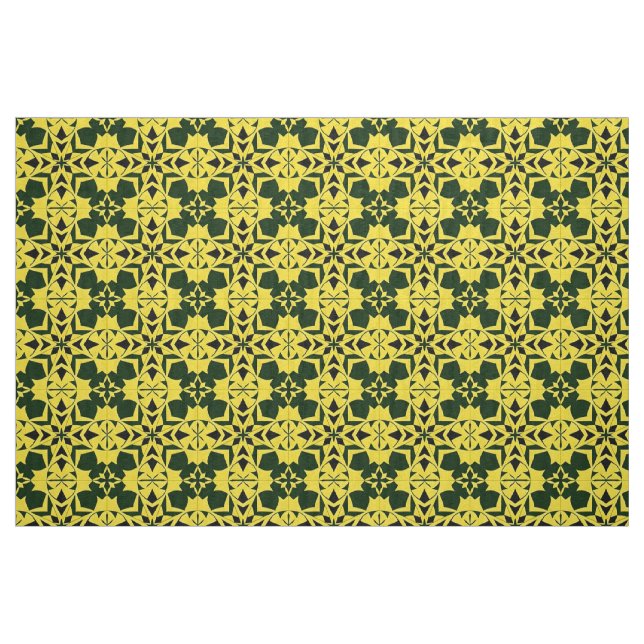 Tissu Conception florale géométrique vibrante (Fat Quarter)