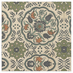 Tissu Conception persane florale décorative de tuile