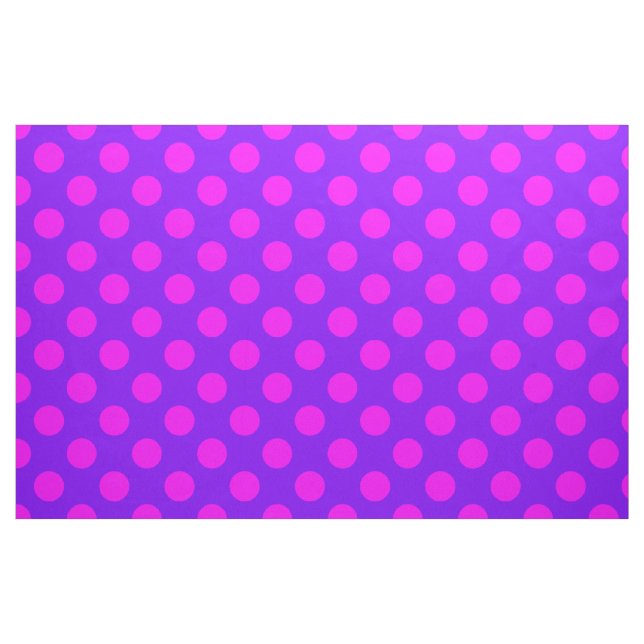 Tissu Conception Pois rose&violet (Fat Quarter)