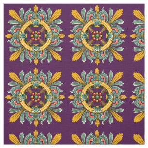 Tissu Conception victorienne pourpre de tuile