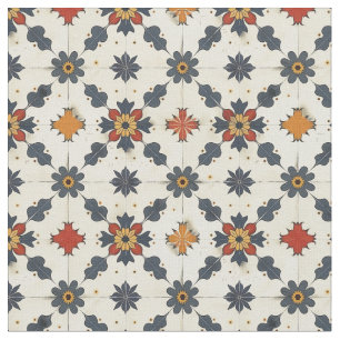 Tissu Conception vintage Méditerranée sans fil