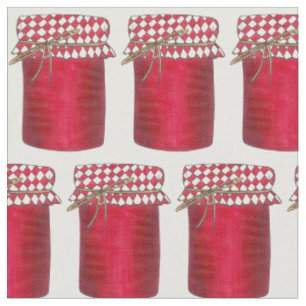 Tissu Confiture de fraises Confiture de gelée de fruits