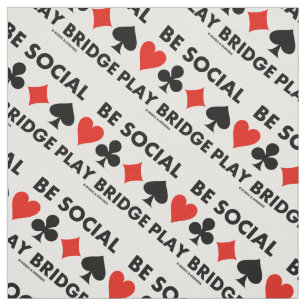 Tissu Conseils sur les quatre cartes Be Social Play Brid