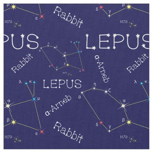 Tissu Constellation de l'hémisphère sud (Fermer)