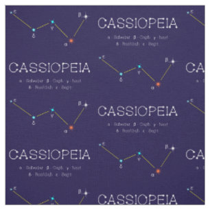 Tissu Constellation Des Étoiles Cassioipeia