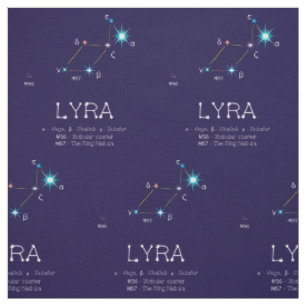 Tissu Constellation Des Étoiles Lyra