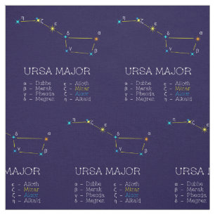 Tissu Constellation Des Étoiles Ursa Major