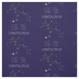 Tissu Constellation D'Étoiles Centaurus