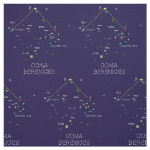 Tissu Constellation D'Étoiles Coma Berenices