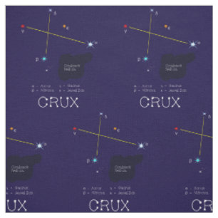 Tissu Constellation D'Étoiles Crux Ou Croix