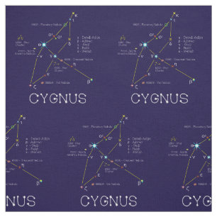 Tissu Constellation D'Étoiles Cygnus Ou Cygne