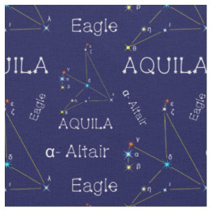 Tissu Constellation du ciel du Nord Aquila